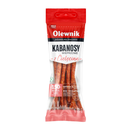 OLEWNIK Kabanosy z cielęciną bezglutenowe