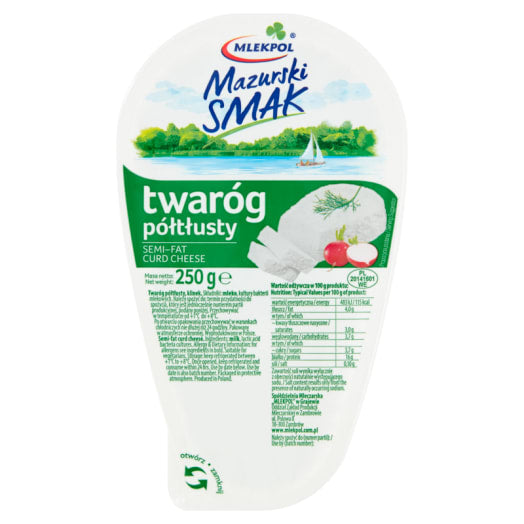 Mazurski Smak Twaróg półtłusty klinek
