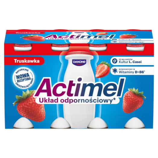ACTIMEL Napój mleczny truskawka (8 szt.)