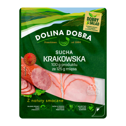 DOLINA DOBRA Kiełbasa krakowska bez konserwantów