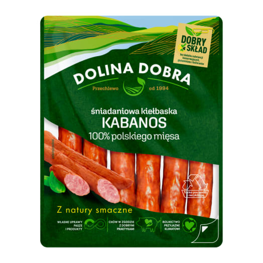 DOLINA DOBRA Śniadaniowa kiełbaska KABANOS