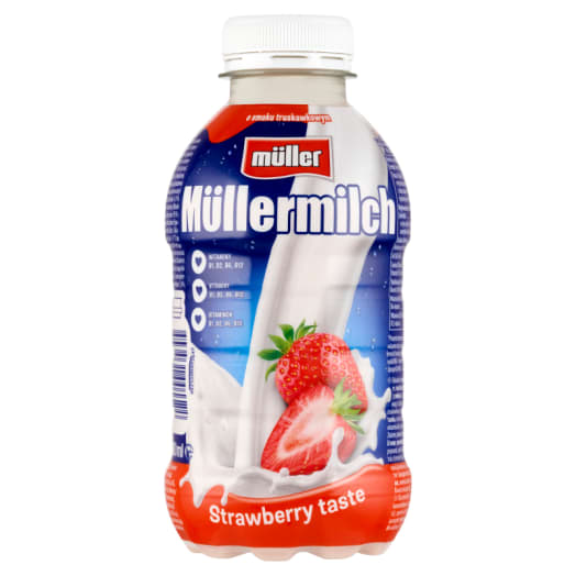 MULLER Mleko truskawkowe