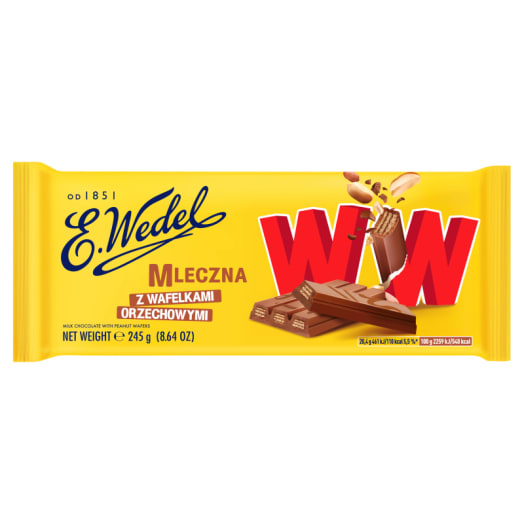 WEDEL WW Czekolada mleczna z wafelkami orzechowymi